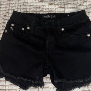 Miss Me black shorts